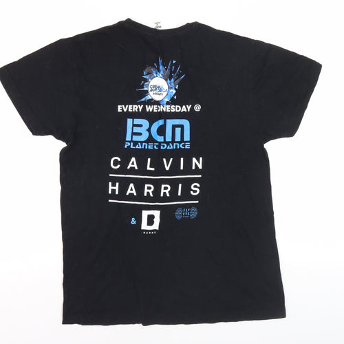 Roly Men's Medium Black Music T-Shirt