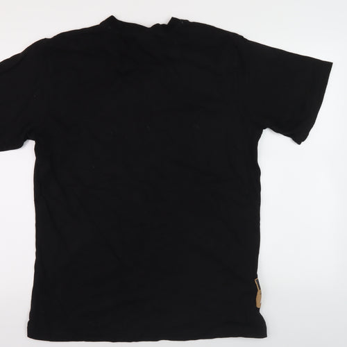 Time is Money Men's Black Graphic Medium T-Shirt