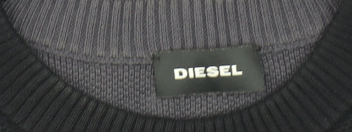 Diesel Men's Grey Graphic Print Pullover, S