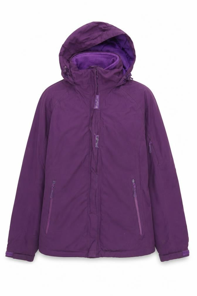 Front view of Purple Peter Storm Women's Parka Jacket, size 12