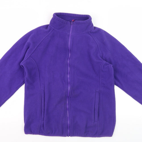 Peter Storm Women's Purple Fleece Full Zip Jumper Size 12