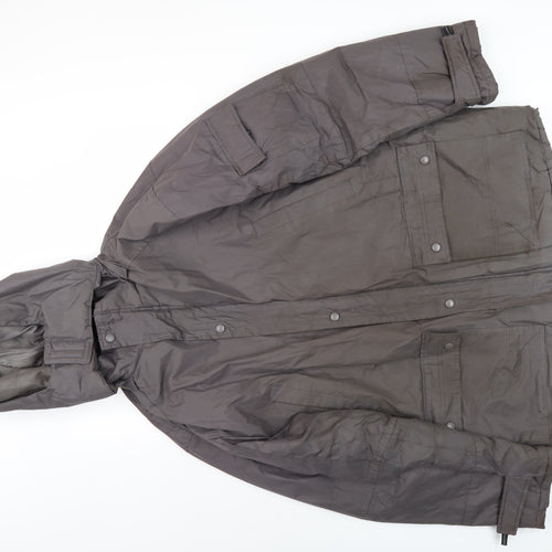 Urban Vintage Men’s Grey Parka Jacket 2XL Hooded