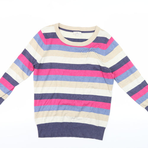CC Women's Multicoloured Striped Pullover Jumper M