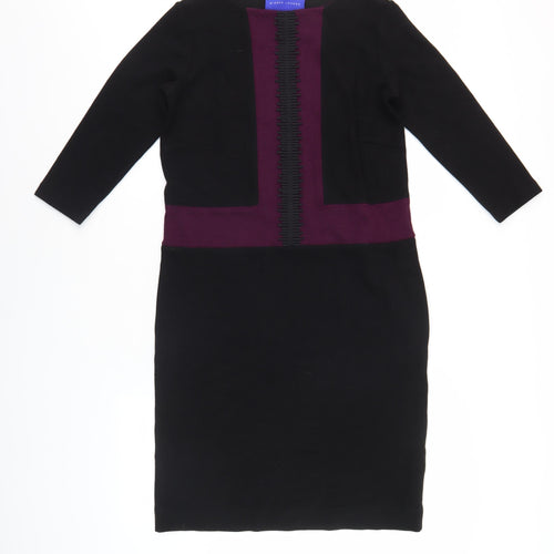 Winser London Women's Black Sheath Dress Size S