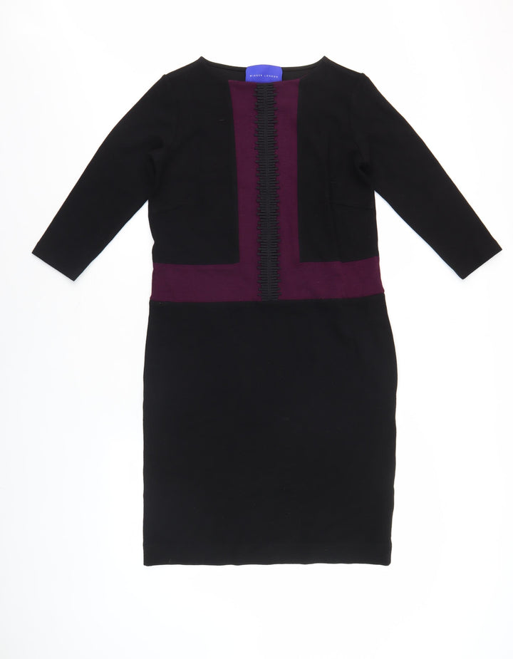 Winser London Women's Black Sheath Dress Size S