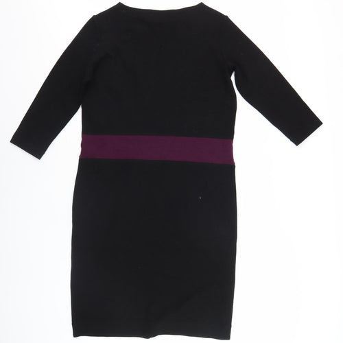 Winser London Women's Black Sheath Dress Size S