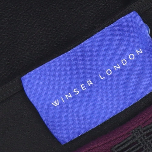 Winser London Women's Black Sheath Dress Size S