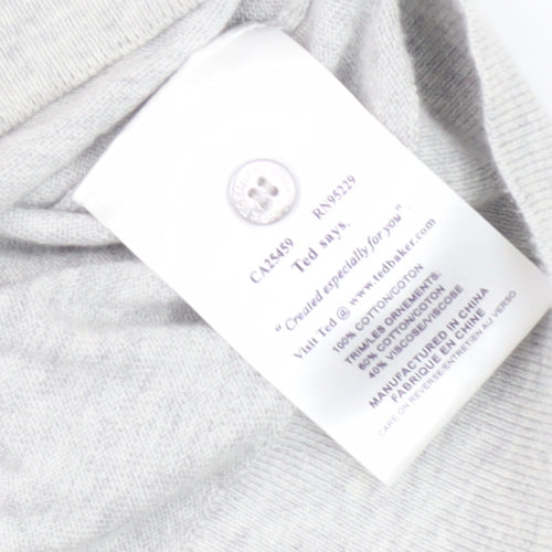 Ted Baker Women's Grey Cardigan Size 10