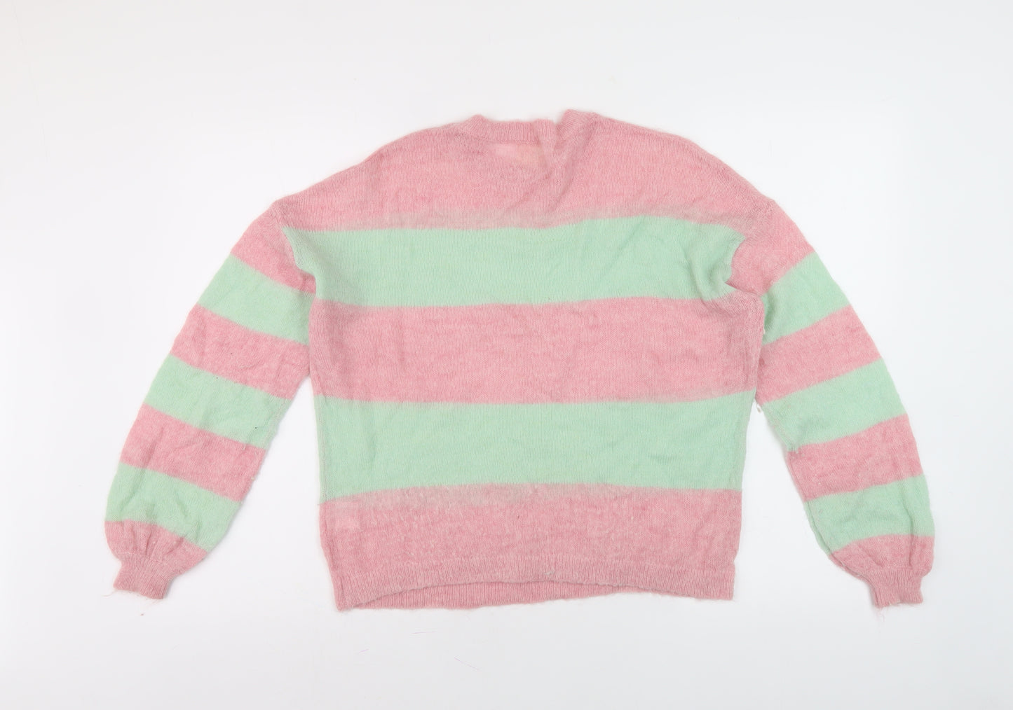 hush Women's Multicoloured Striped Pullover Jumper S