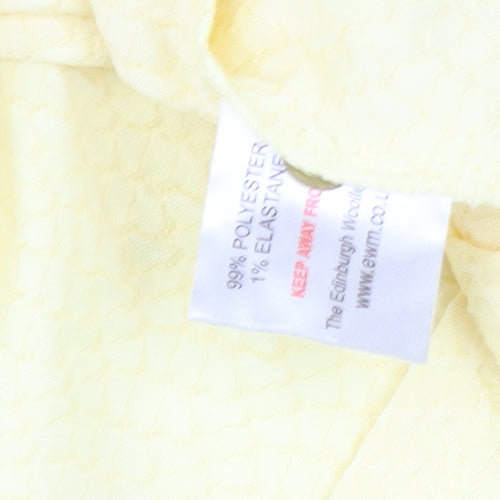 Isle Collection Women's Yellow Square Neck Blouse XL