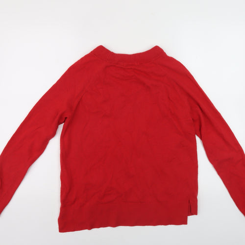 Boden Women's Red Pullover Jumper, Size 12, Crew Neck