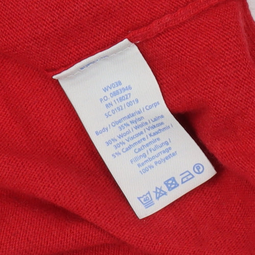 Boden Women's Red Pullover Jumper, Size 12, Crew Neck