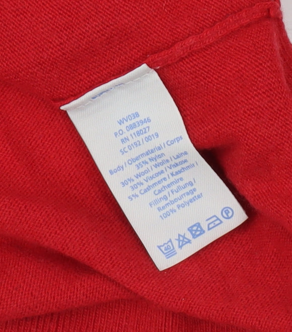 Boden Women's Red Pullover Jumper, Size 12, Crew Neck