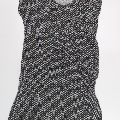 JoJo Maman Bébé Women's Black Geometric Dress M