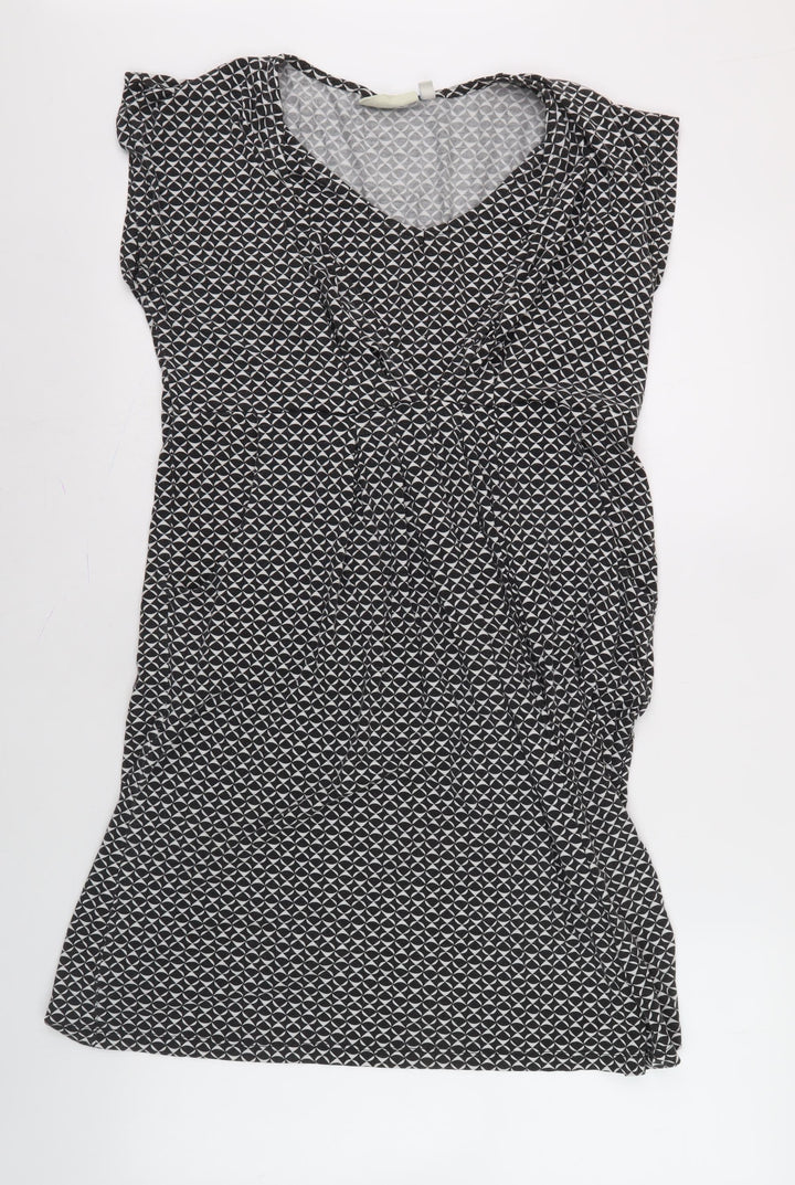 JoJo Maman Bébé Women's Black Geometric Dress M