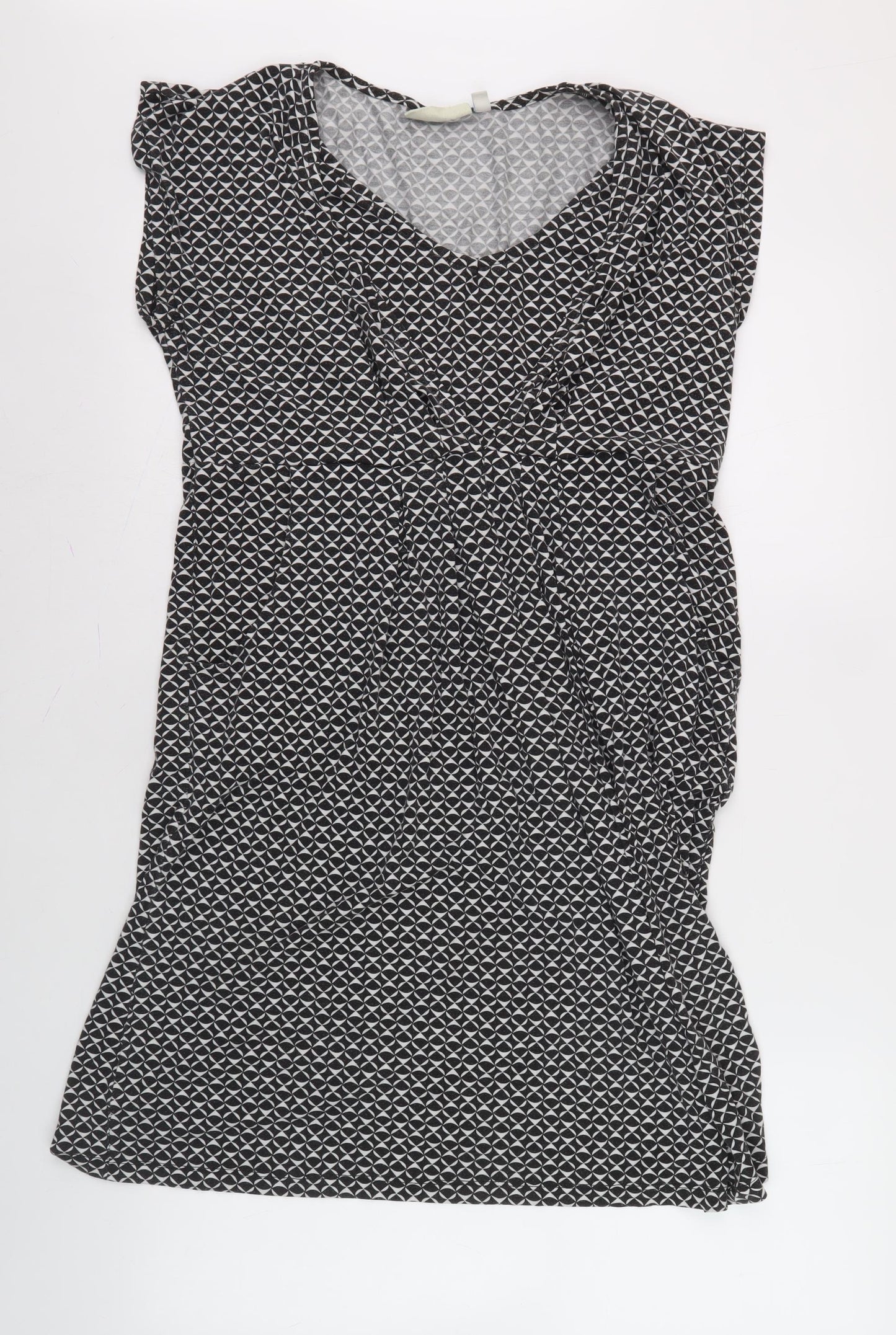 JoJo Maman Bébé Women's Black Geometric Dress M