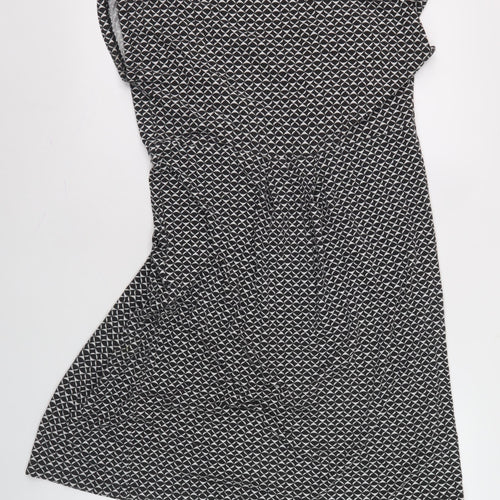JoJo Maman Bébé Women's Black Geometric Dress M