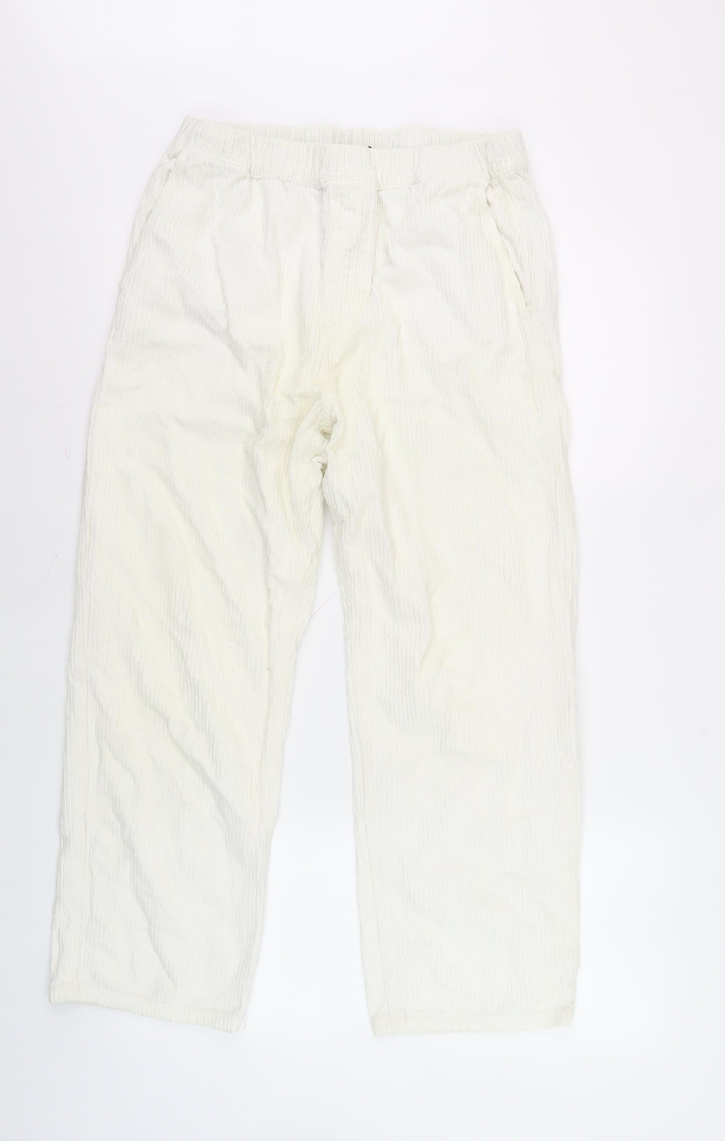 Reclaimed Vintage Men's White Trousers M Cotton