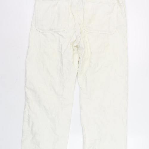 Reclaimed Vintage Men's White Trousers M Cotton