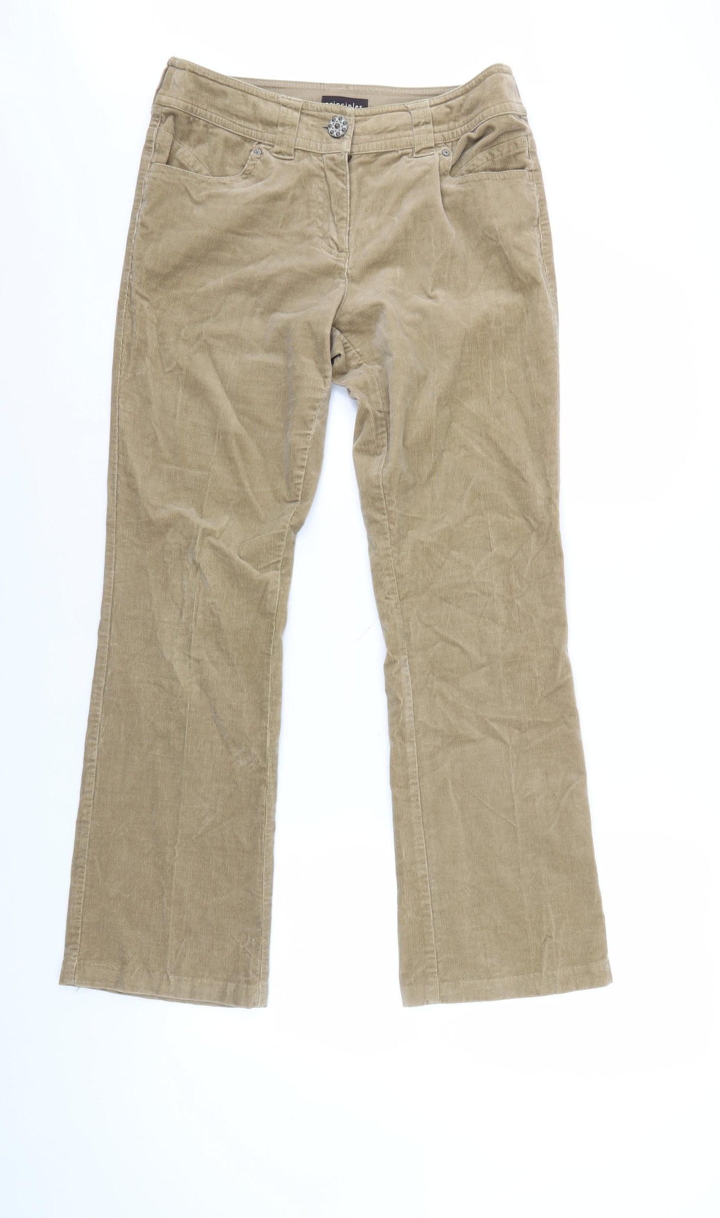 Principles Beige Corduroy Bootcut Jeans Size 10