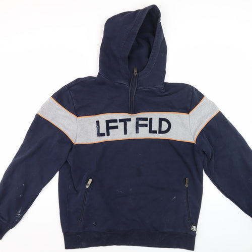 Left Field Men's Blue XL Hooded Basic Jacket