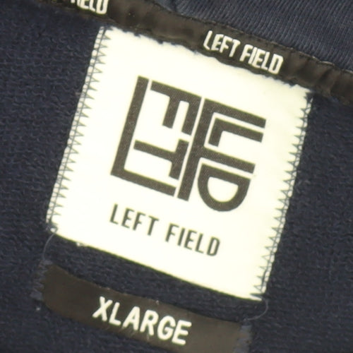 Left Field Men's Blue XL Hooded Basic Jacket
