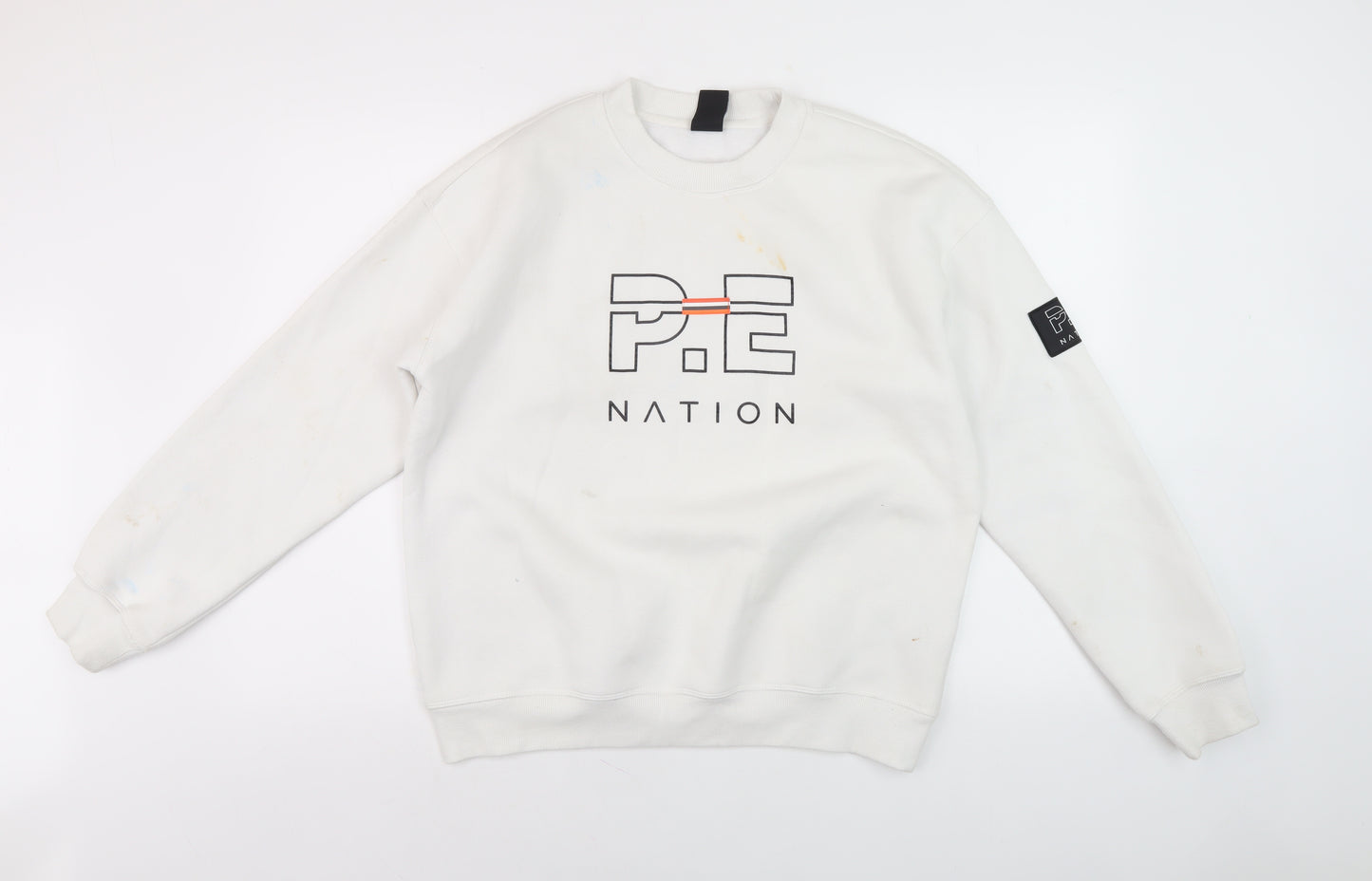 P.E Nation Unisex White Pullover S Casual Jumper