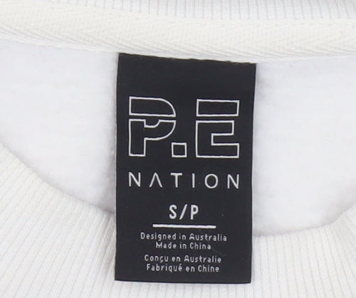 P.E Nation Unisex White Pullover S Casual Jumper