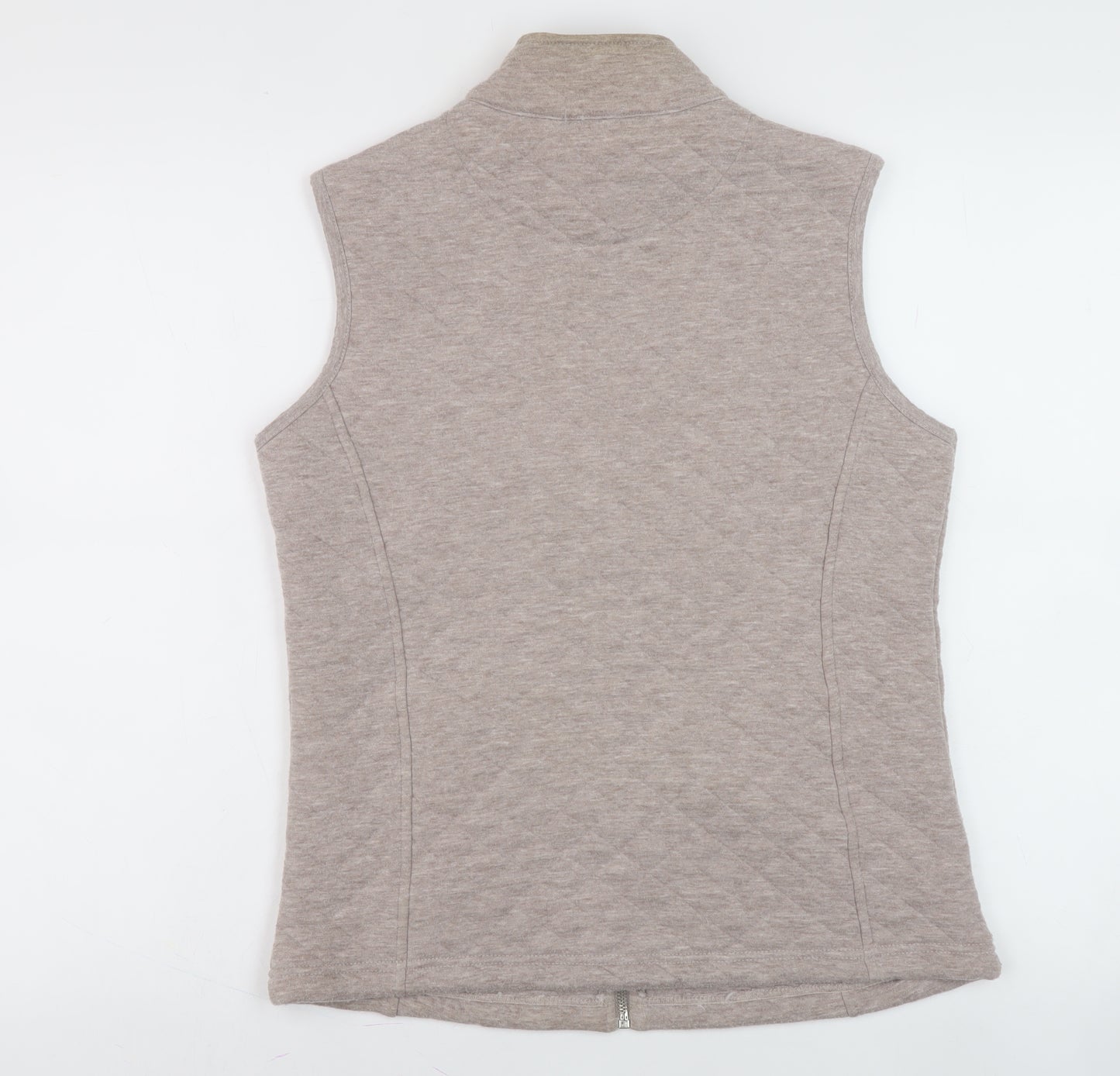 Dash Women's Beige Mid-Length Full Zip Waistcoat