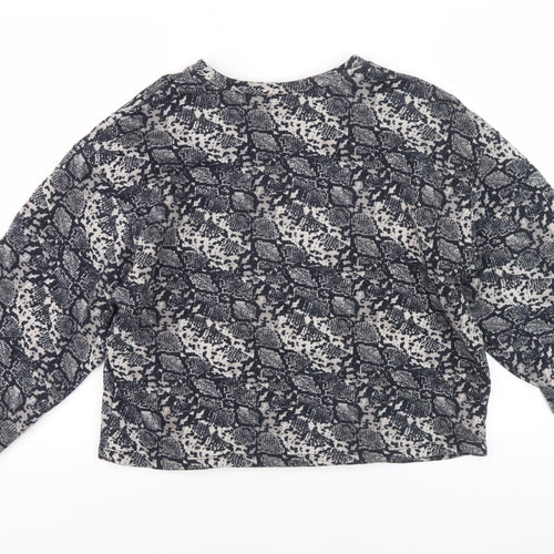 Zara Women's Multicoloured Animal Print Pullover Jumper M