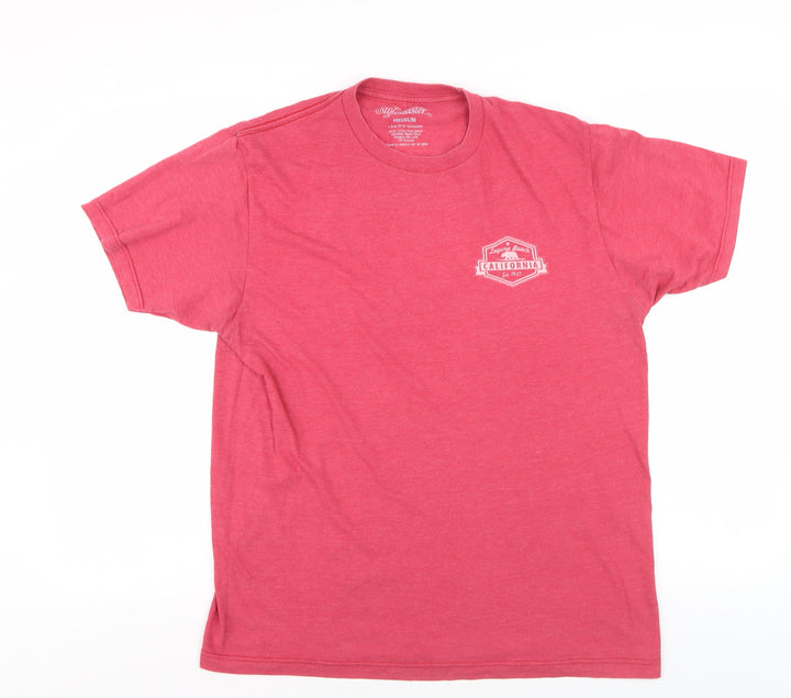 Stylemaster Men's Red California Graphic T-Shirt - M