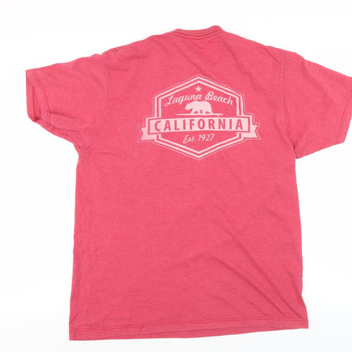 Stylemaster Men's Red California Graphic T-Shirt - M