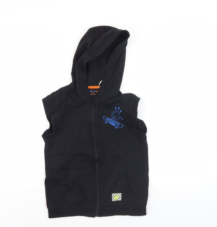 Monsoon Boys' Black Hooded Jacket 9-10 Years