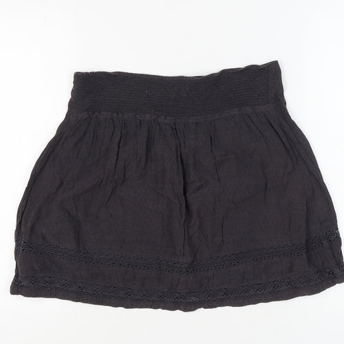 FatFace Women's Black Short Skirt UK 12 Lace Accent