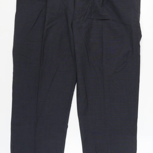 Marks and Spencer Men's Blue Wool Dress Pants 40