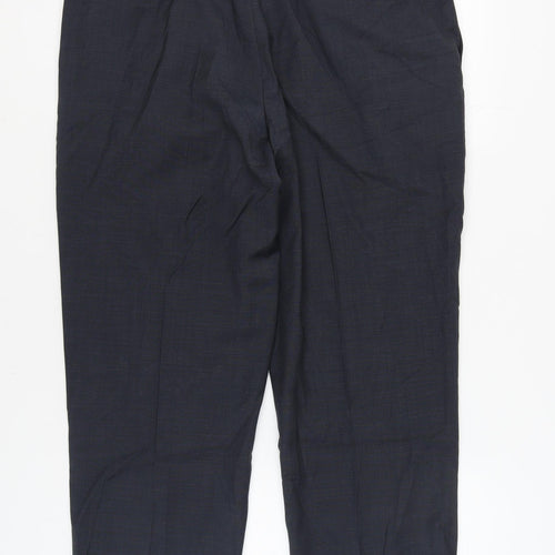 Marks and Spencer Men's Blue Wool Dress Pants 40