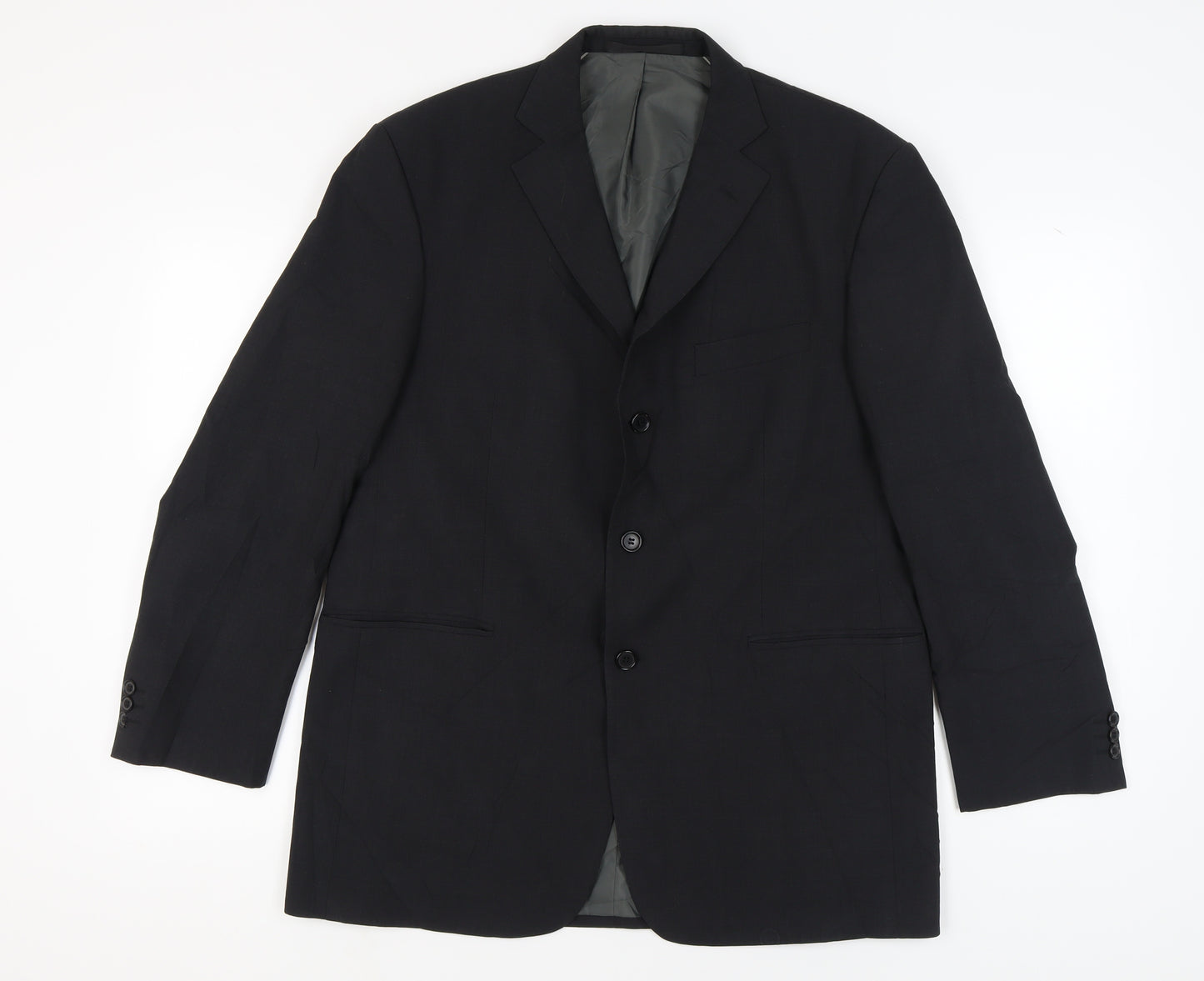 Marks and Spencer Men's Black Wool Blend Blazer 42R