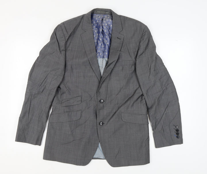 Gibson London Men's Grey Blazer, Regular Fit, Size 40R