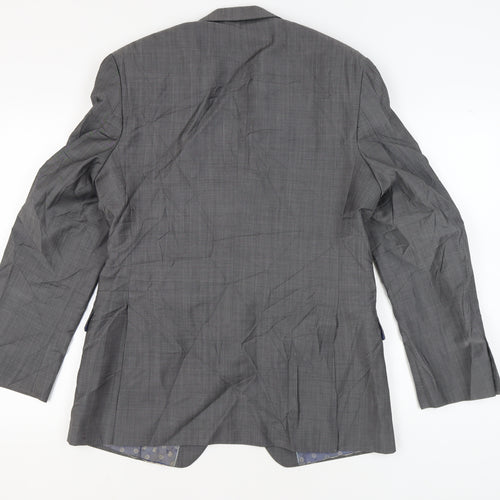 Gibson London Men's Grey Blazer, Regular Fit, Size 40R