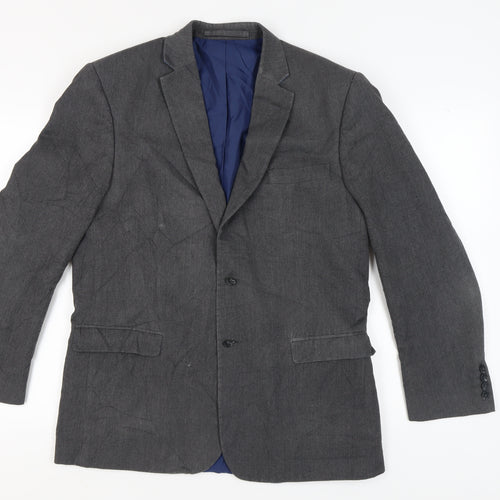 Marks and Spencer Grey Men's Blazer 42R Single-Breasted