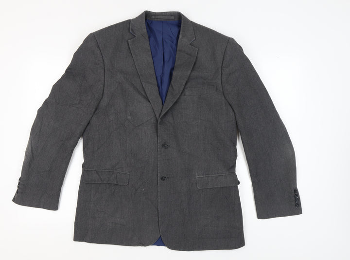 Marks and Spencer Grey Men's Blazer 42R Single-Breasted