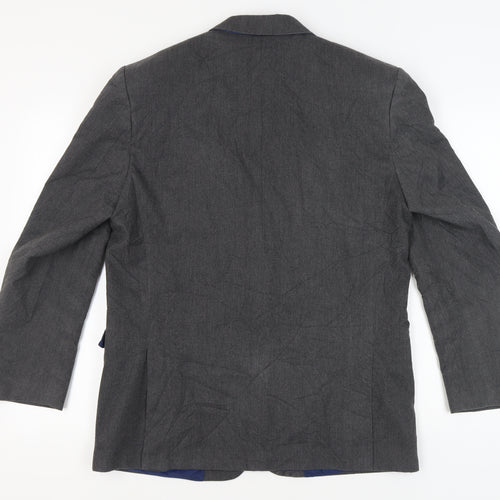 Marks and Spencer Grey Men's Blazer 42R Single-Breasted