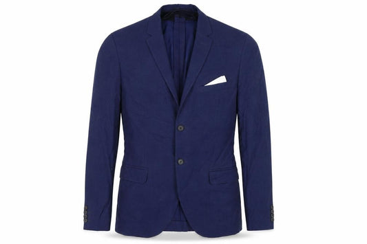 H&M Men's Blue Slim Fit Blazer - Size 42
