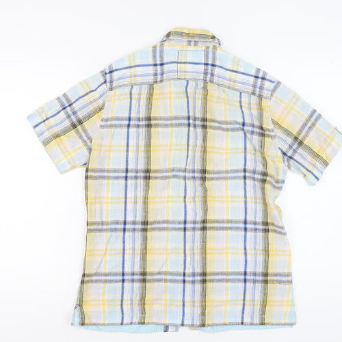 Marks and Spencer Men's Multicoloured Plaid Shirt S