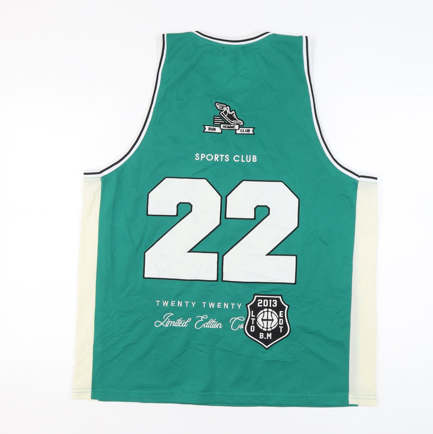 boohooMAN Men's Green Sleeveless Sports T-Shirt M