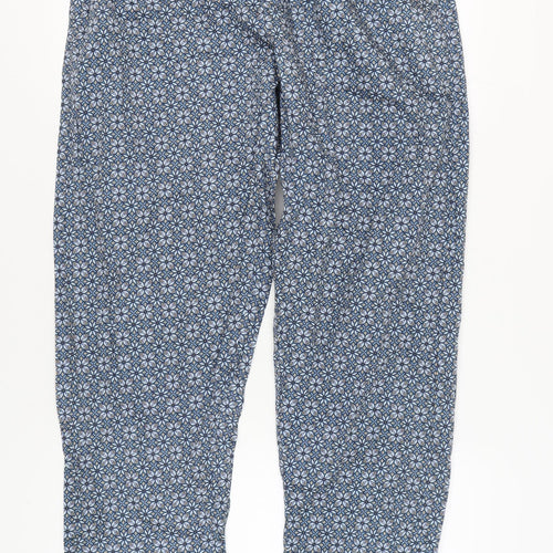 Marks and Spencer Men's Blue Geometric Pyjama Pants XL