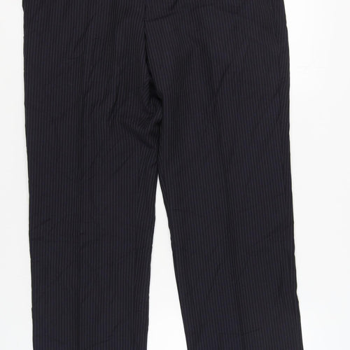 Marks and Spencer Men's Navy Wool Trousers 38
