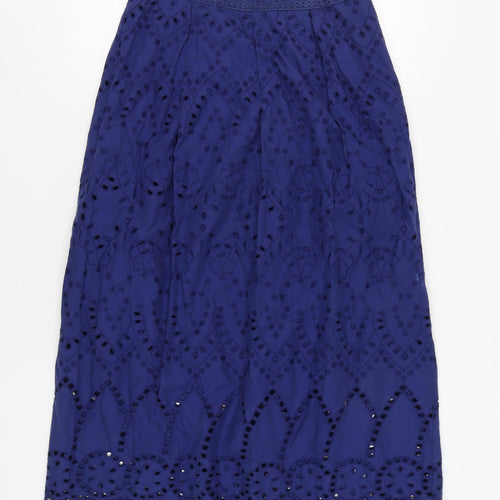 Marks and Spencer Women's Blue Midi Skirt Size 12