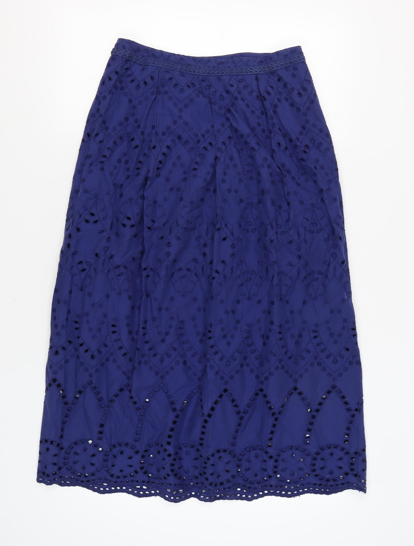 Marks and Spencer Women's Blue Midi Skirt Size 12