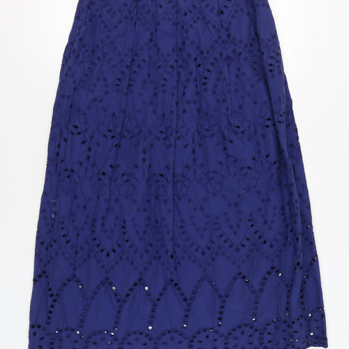 Marks and Spencer Women's Blue Midi Skirt Size 12